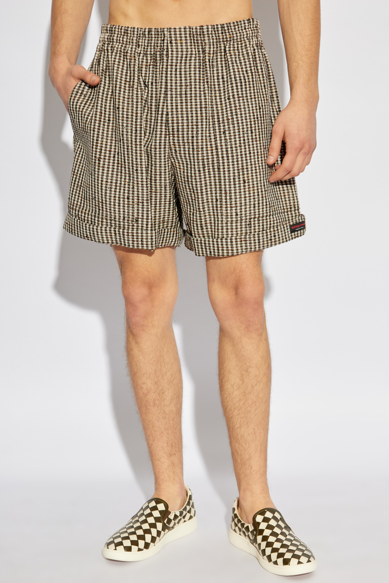 Bottega Veneta Plaid pattern shorts | Men's Clothing | Vitkac